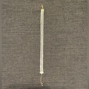 Diamond double strand gold sparkle bracelet by Park Lane